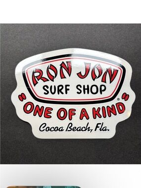 Ron Jon Surf Shop Sticker Decal “One Of A Kind” Cocoa Beach Florida Surfing